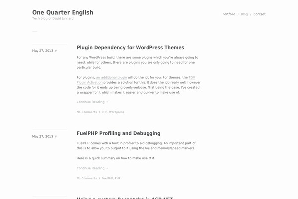 Garnish theme site design template sample