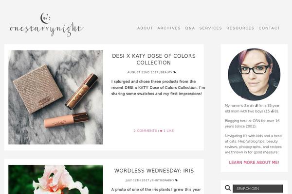onestarrynight.com site used Starryminimal