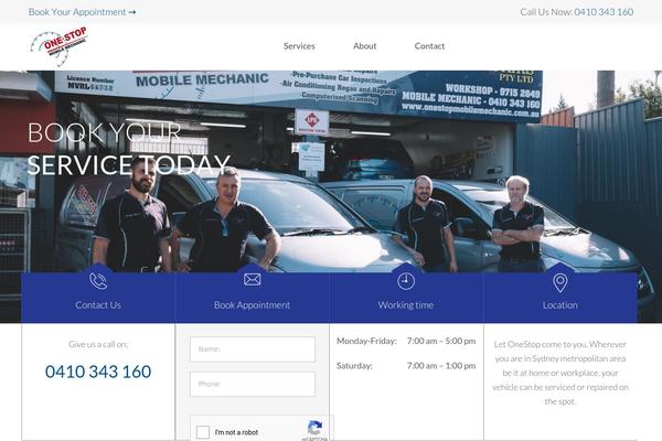Auto Repair theme site design template sample