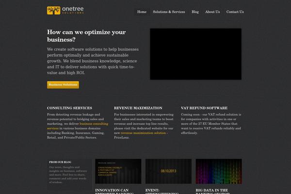 Reaction theme site design template sample