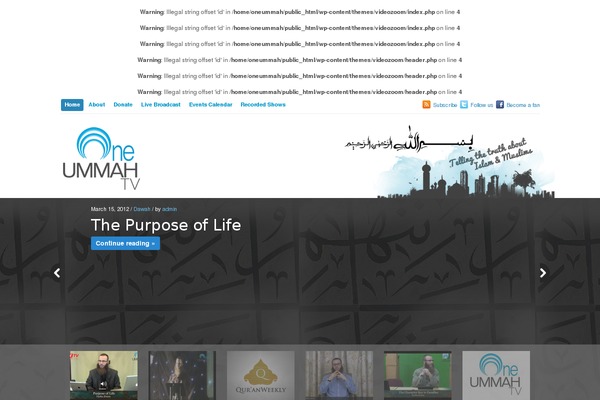 Videozoom theme site design template sample