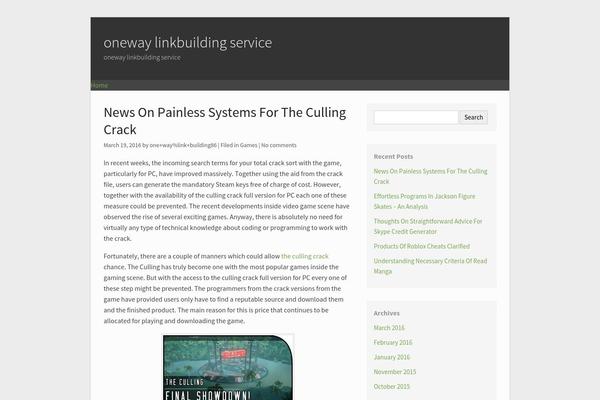 onewaylinkbuildingservice.info site used WP Castle