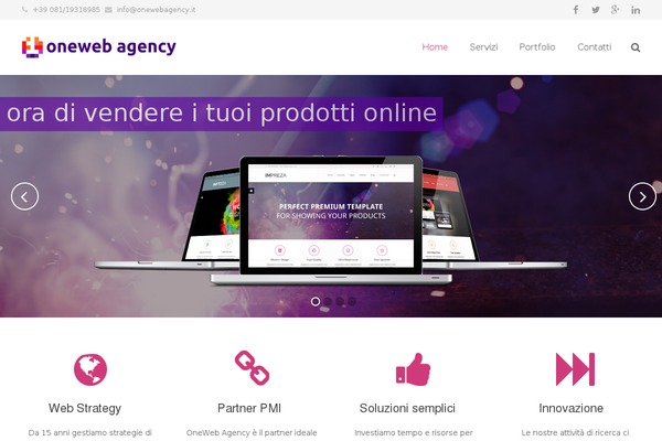 Impreza theme site design template sample