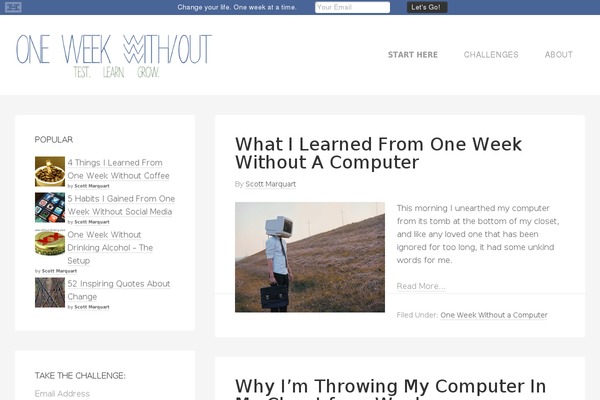 Site using Digg Digg plugin