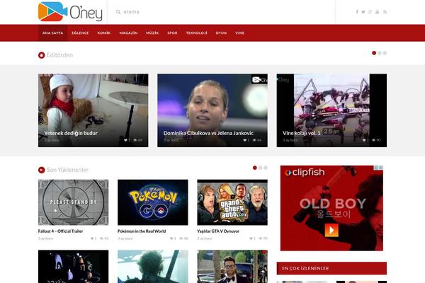 VideoTube theme site design template sample