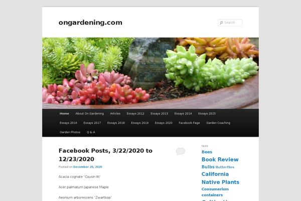 Twenty Eleven theme site design template sample