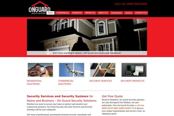 onguard.co.nz site used Promotion