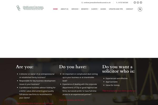 Site using Gdlr-lawyer plugin