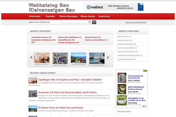 Directorypress theme site design template sample