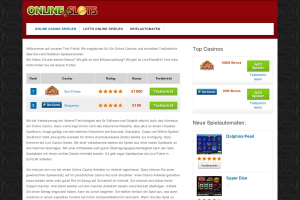 Slots Theme theme site design template sample