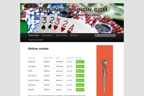 online-casinon.com site used Twenty Eleven
