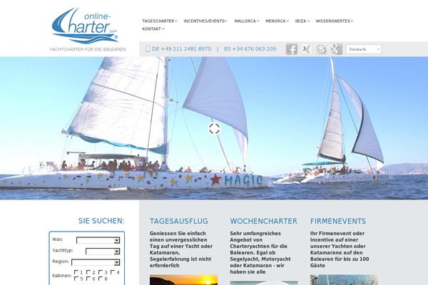 Novus theme site design template sample