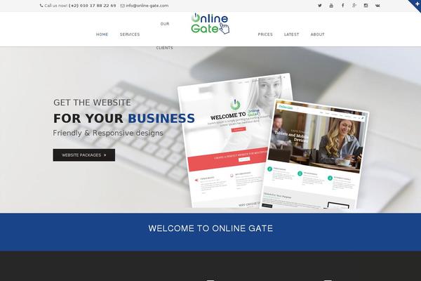 Howes theme site design template sample
