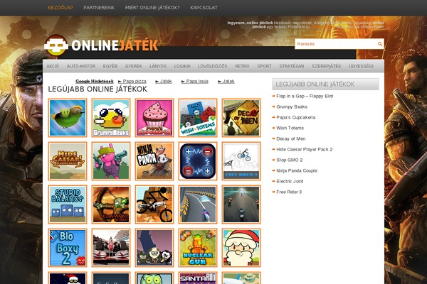 Gamefusion theme site design template sample
