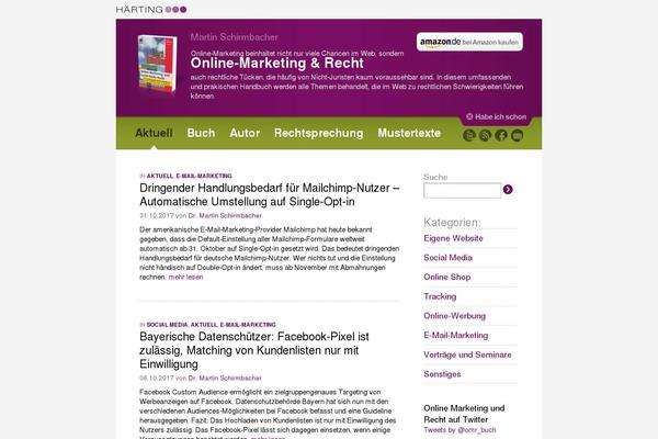 online-marketing-recht.de site used Twentyten2