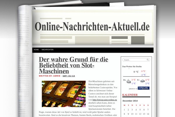 Fresh Ink Magazine theme site design template sample