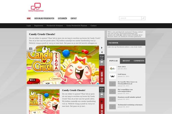 Next Magazine theme site design template sample