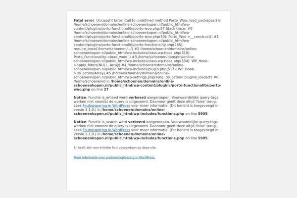 online-schoenenkopen.nl site used Porto Child