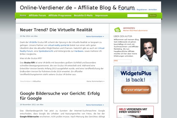 Site using Exit-intent plugin