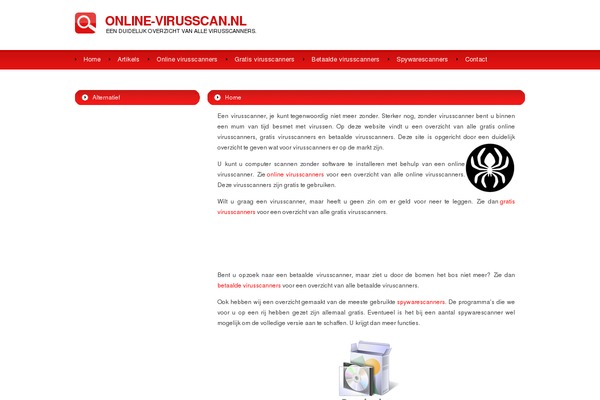 online-virusscan.nl site used Communication