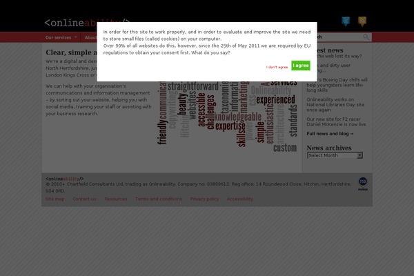 Site using Arconix Portfolio plugin