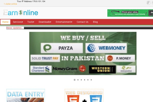 Site using Google Language Translator plugin