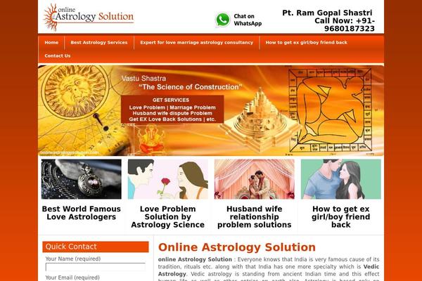 Astrology theme site design template sample