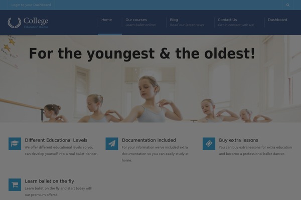 University theme site design template sample