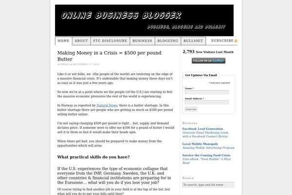 Thesis 1.8 theme site design template sample