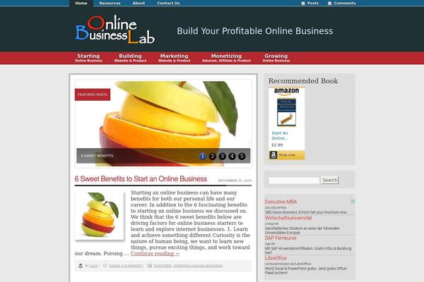 Obscure theme site design template sample