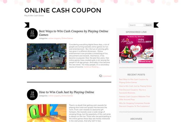 onlinecashcoupon.com site used Adelle