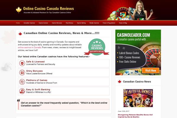 onlinecasinocanadareviews.com site used Canada