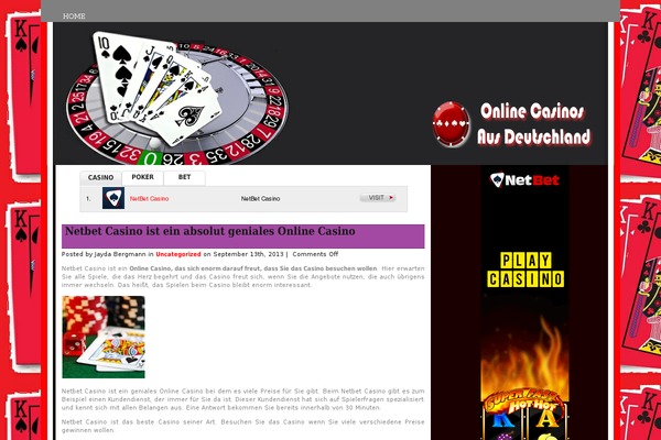onlinecasinosausdeutschland.com site used Onlinecasinotemplate497