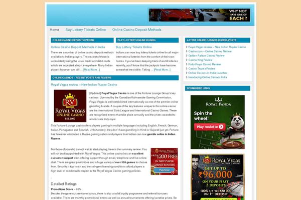Lifestyle theme site design template sample