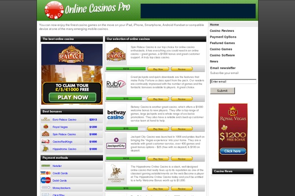 Site using Email newsletter plugin