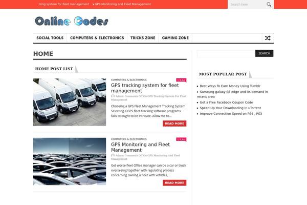NanoMag theme site design template sample