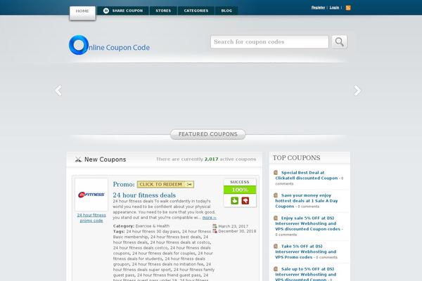 Couponis theme site design template sample