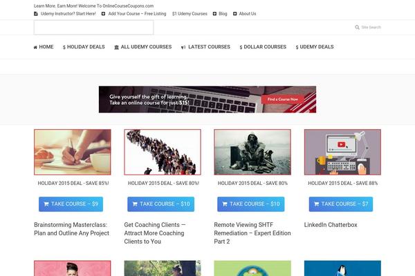 Site using Wp-udemy plugin