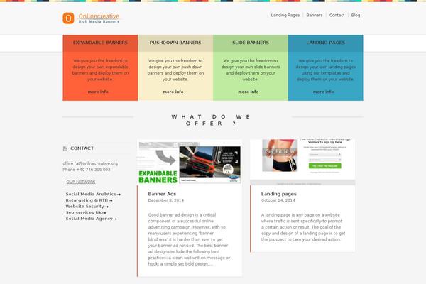 Tint theme site design template sample