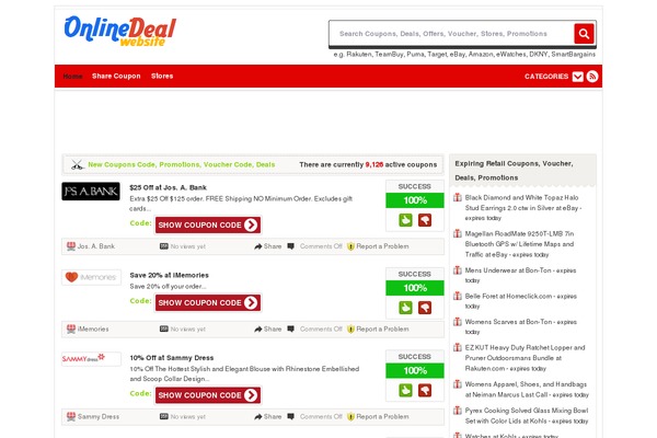 onlinedealwebsite.com site used Bloggist