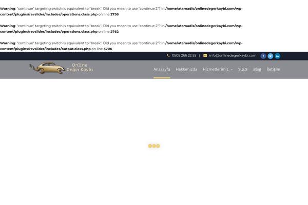 Site using Radianttheme-addons plugin
