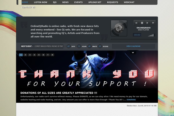 Site using Donate Extra plugin