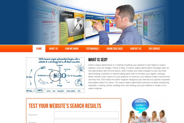 Seo theme site design template sample