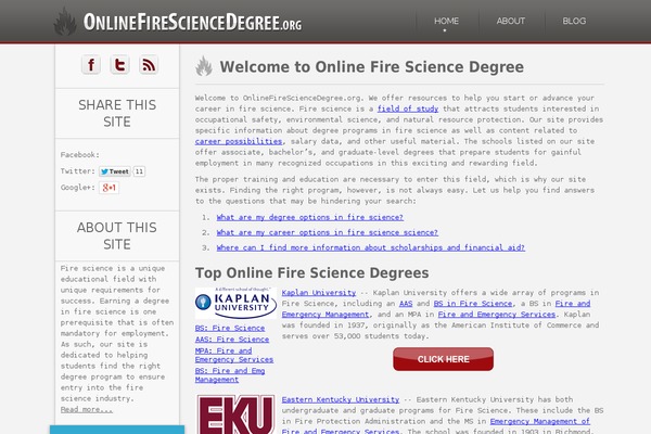 onlinefiresciencedegree.org site used Ofsd