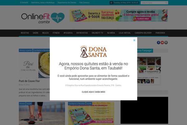 SaladMag theme site design template sample