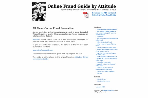 onlinefraudguide.com site used Plaino