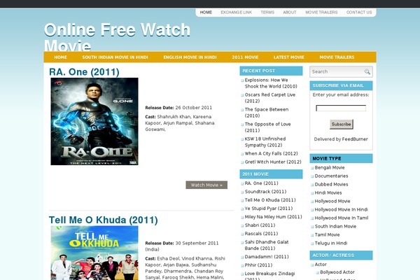 onlinefreewatchmovie.com site used Slightly