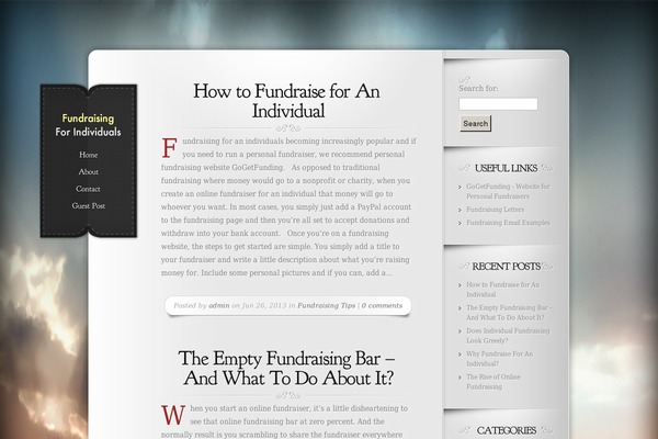Memoir theme site design template sample