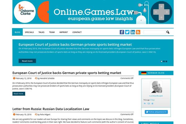 onlinegameslaw.com site used Gameslaw