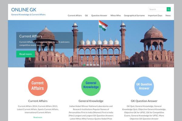 Spacious theme site design template sample